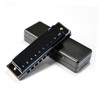 Harmonica, 10 Hole Harmonica Full Size Deluxe Harmonica for Performances