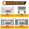LBG Products Window Air Conditioner Side Panels,48" Extended Width Full
