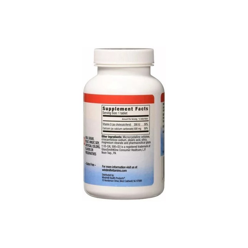 Windmill Comparables by Windmill Calcium 500mg with Vitamin D3 Supplement