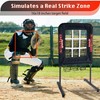 9 Hole Pitching Net with Strike Zone, Baseball Pitching Target,