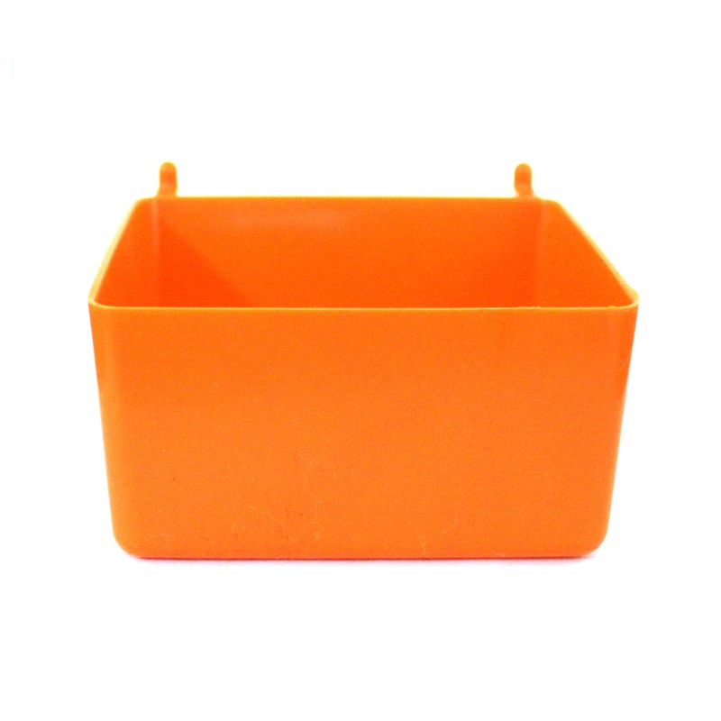 JSP Manufacturing Small Plastic Orange Pegboard Storage/Part Bins (20)