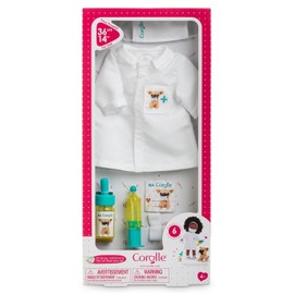 Corolle 9000212370 Veterinary Accessory Set, Outfit and 5-Piece Veterinary Accessories for All 36 cm MaCorolle Dolls, from 4 Years
