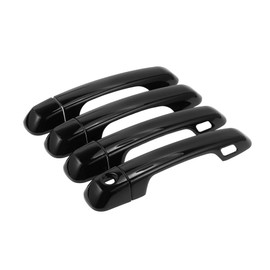 REPAIROCK 4pcs Exterior Door Handle Cover Car Door Handle Protector for Toyota 4Runner 2010-2019 Car Door Handle Protector with 2 Keypad ABS Black