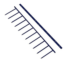 TruBind 11-Inch x 2-Inch Velobind Binding Spines - VBH1102 - Durable - 11 Pins Per 11-Inch Long Spine - Pre-Sized to Fit Letter-Sized Paper - Compatible with Velobind Binding Machines - 100 per Box