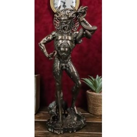 Large Cernunnos Statue 18"H Celtic Horned God Wiccan Figurine Maxine Miller Art