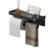 Double Toilet Paper Holder with Shelf, Commercial Toilet Paper Towel