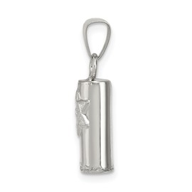 925 Sterling Silver Mezuzah Scroll Prayer Jewish Necklace Judaica Religious Chain Pendant Israel Charm Only