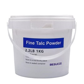 Besucce 2.2 LBS Super Purity Talcum Powder, Extremely Fine Talc Powder for Chalk Painting, Multiple Purpose Talcum Powder Unscented with Excellent Lubrication, for Bike and Auto Tire Repairing
