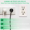 30 Pcs 3 Prong Loose Outlet Fix Plug, Plastic Socket