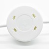 Connection Cable 4 m White Earthing Contact Angle Plug +