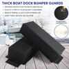 VEITHI Dock Bumper Black,Dock Bumper Guard with Screws,Boat Dock Bumper