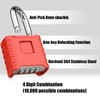 Diyife Heavy Duty Combination Padlocks Outdoor, [Weatherproof] 52mm Large 4
