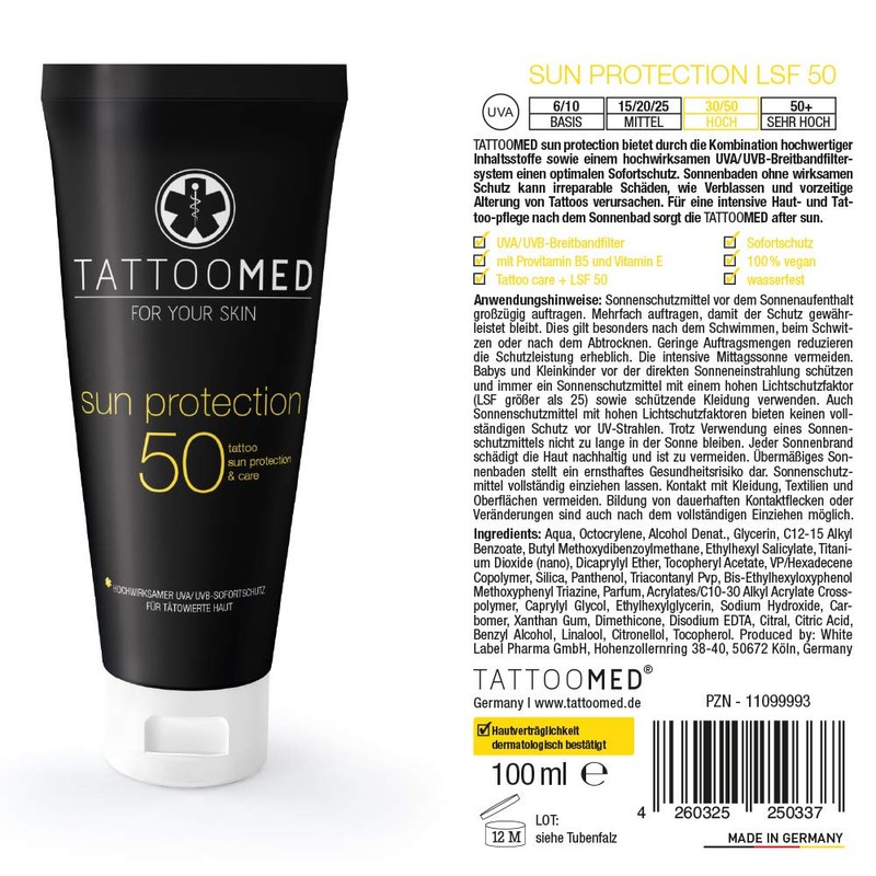 TattooMed All in Bundle Sun - Tattoo Sun Protection for