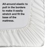 NTBAY 500 Thread Count 100% Egyptian Cotton Single Fitted Sheet,