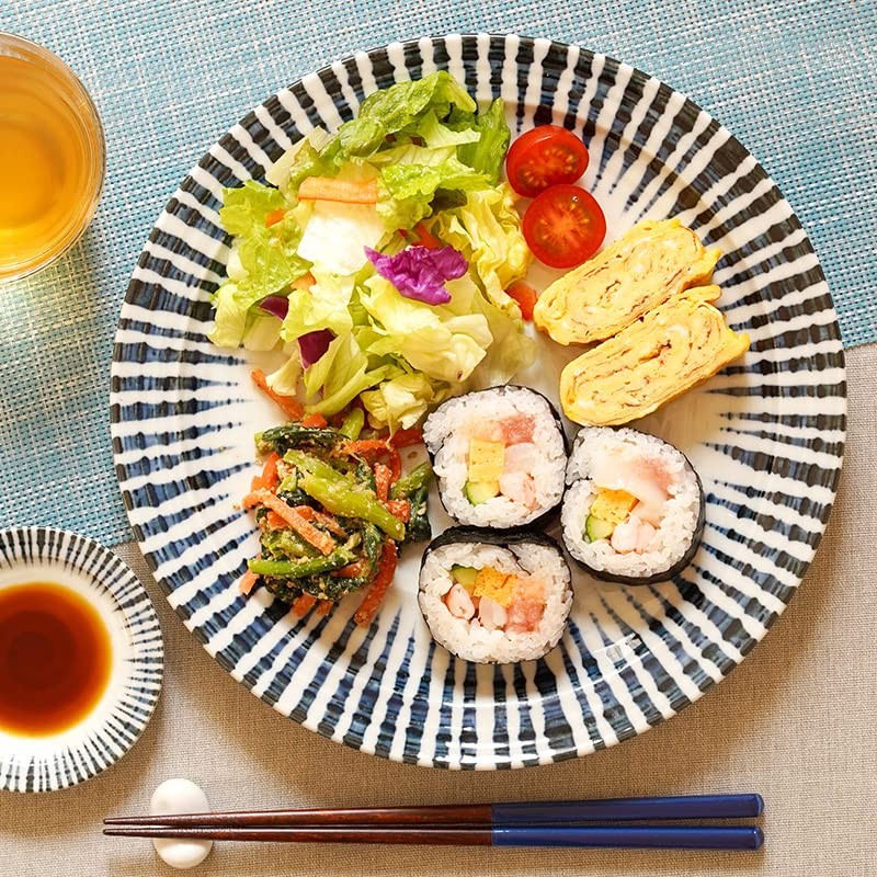 East Table Platter, 10.0 inches (25.5 cm), Sentan Tokusa Japanese
