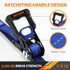 2 Packs Heavy Duty Ratchet Tie Down Straps - 5,250lb