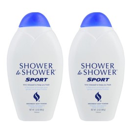 Shower To Shower Powder 13 Ounce Sport (2 Pack)