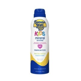 Banana Boat Kids Mineral Enriched Sunscreen Lotion Spray, SPF 50+, 6 Oz.