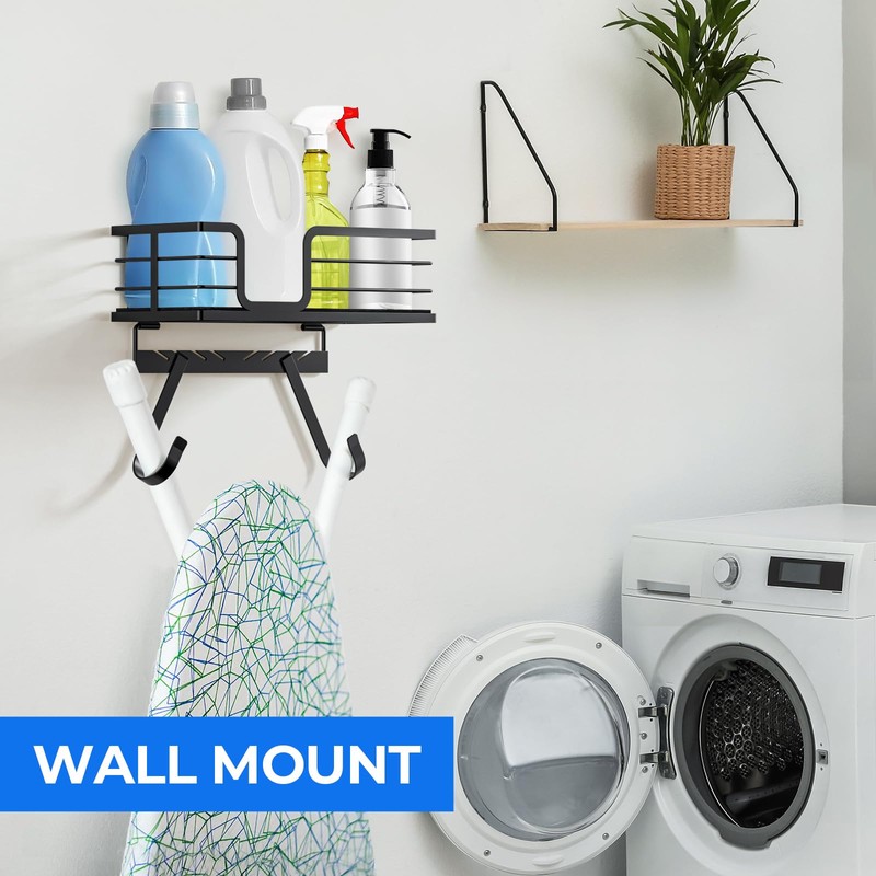 Over The Door/Wall Mount Ironing Board Hanger, Laundry Room Iron