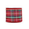 Ribbon Bazaar Wired Tartan McDougle Plaid Ribbon - Red 2-1/2"