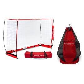 PowerNet Portable Soccer Goal Net and Ball Carry Bag Bundle | Full Frame - 6x4 Bundle