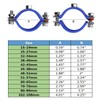 WYSIWYKA 2PCS 304 Stainless Steel Wall Ceiling Mount Pipe Supports,
