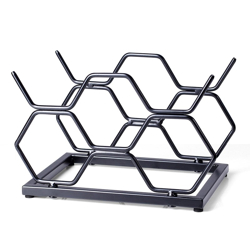 Drincarier Countertop Wine Rack - 5 Bottle Freestanding Modern Gold