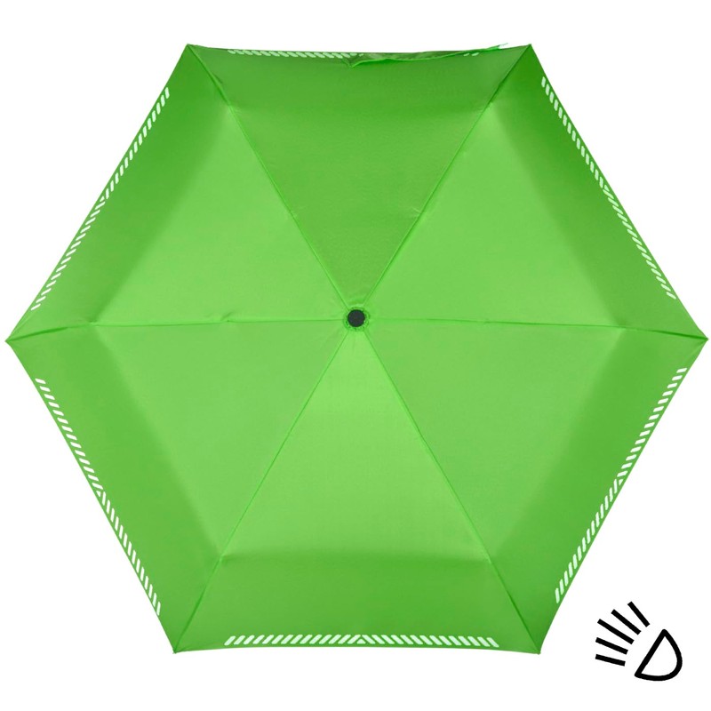 iX-Brella Mini Children's Umbrella, Safety Reflex, Extra Light, neon green