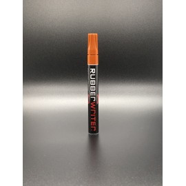 AUTOMOTIVATED ColorLugs RubberWriter Paint Pen for Car Tires | Oil-Based Marker for Tire Lettering | Waterproof Ink | Fast Drying | Medium Size Tip | Apply at Home | Color: Orange | Pack of 2 Pens