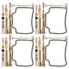4 Sets Carburetor Rebuild Fix Kit Carb Overhaul Seals Fit