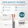 YDDECW 12/2 UF-B Wire - 25FT 100% Pure Copper 12AWG