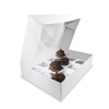 White Cupcake Boxes Holds 12 - Pack of 5 Durable