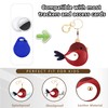 Leather Keychain Holder Case Compatible with AirTag,Cute Protective Cover with