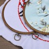 PATIKIL 8inch Embroidery Hoop, 6pcs Cross Stitch Hoop Rubber Imitated