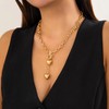 Chunky Gold Necklaces for Women Big Heart Necklaces Silver Heart
