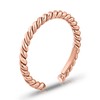 Sterling Silver Twisted Rope Open Band Adjustable Toe Ring for