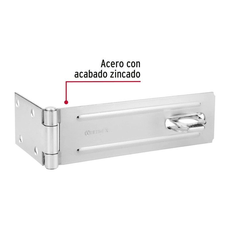 Hermex POCZ-600, Portacandado de acero zincado 6"