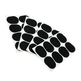 YFFSFDC Mouthpiece Patch, Saxophone Mouthpiece Cushion, Alto Sax Mouthpiece Pad, Cushion, Rubber Material, Durable, Practical, Protective, Not Easy to Deform, Easy to Use, Pack of 32