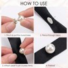 Quuztao 60 Sets Pearl Buttons for Clothes, 3 Size No