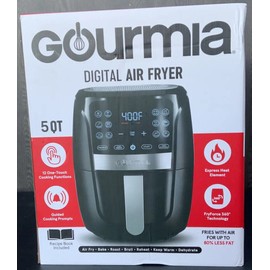 Gourmia 🧆 Gourmia 5qt Digital Air Fryer,BAKE,ROA