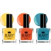 Beauty4Britain 6 x Luxury Nail Polish 6 Different Bright Rainbow