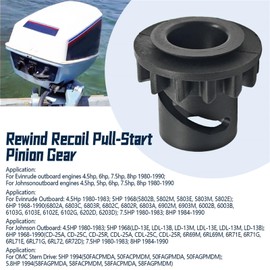 Meyffon Outboard Motor Rewind Recoil Pinion Gear 0318447 Replacement for Johnson Evinrude Outboard Engines 6HP 7.5HP 8HP 1968-1990