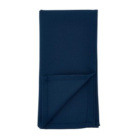 Saro Lifestyle Collection Casual Design Everyday Table Napkin (Set of 12), 20", Navy Blue