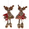Santa's Dangly Leg Reindeer Decoration - Small (Assorted) - Red