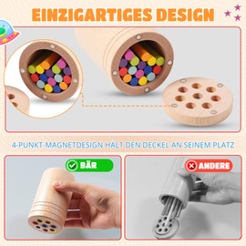 YAANI Montessori Sorting Sticks, Montessori Toy from 1 Year, Baby Toy 6 Months, Montessori Toy Baby, Toy from 2 Years, Baby Toy, Montessori Toy from 3 Years, Baby Toy