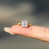ZengoriGems 14k Gold Plated Engagement Ring 925 Sterling Silver Emerald