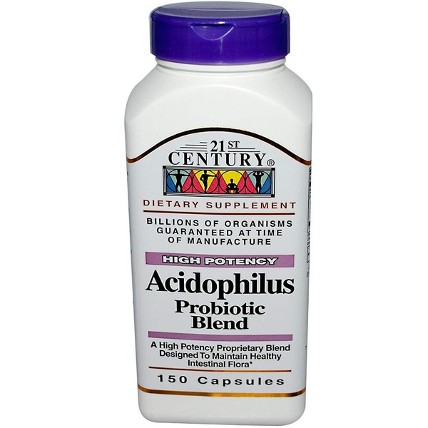 21st Century Acidophilus Probiotic Blend Capsules - 150 ct, Pack of 3
