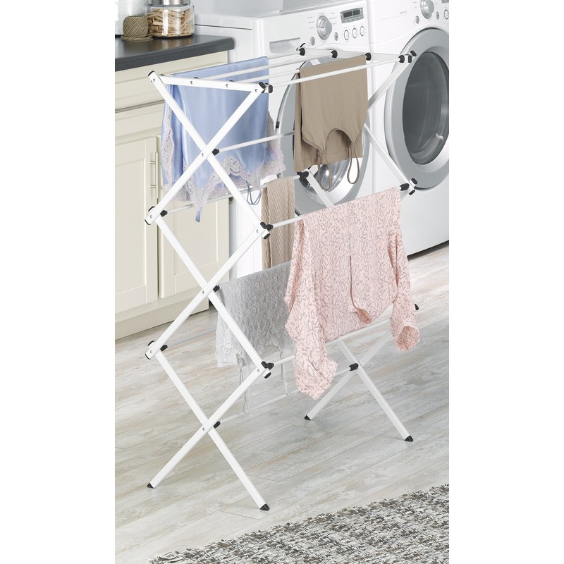 Whitmor Folding Drying Rack, White