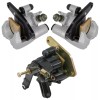 Caltric Front and Rear Brake Caliper w/Pads for Yamaha Blaster