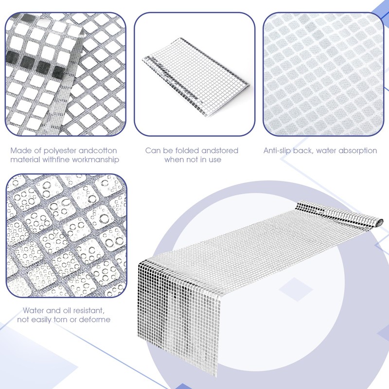 Disco Decorative Table Runner Silver 30 x 180 cm Glitter